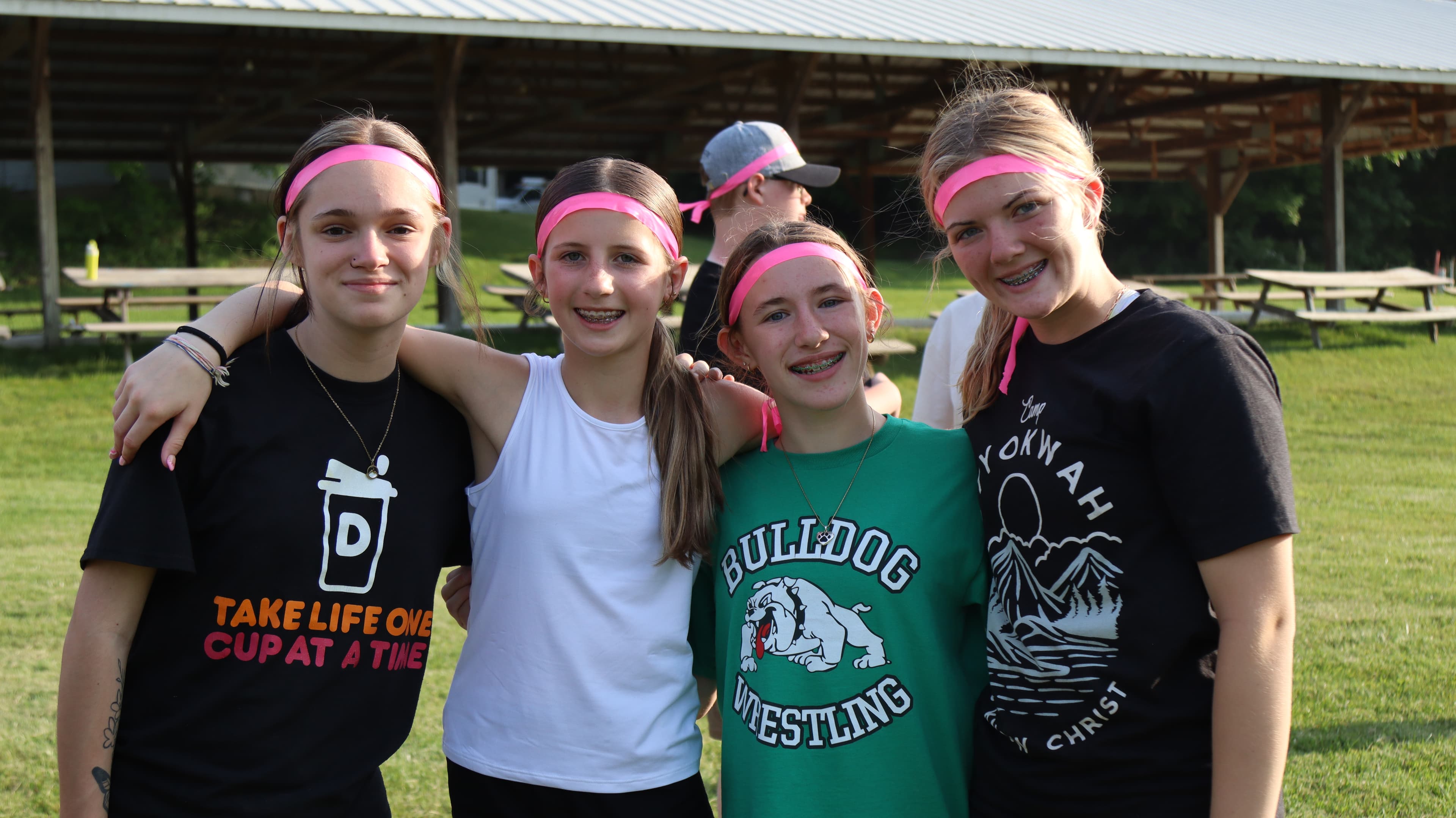 Jr. High campers at Camp Otyokwah