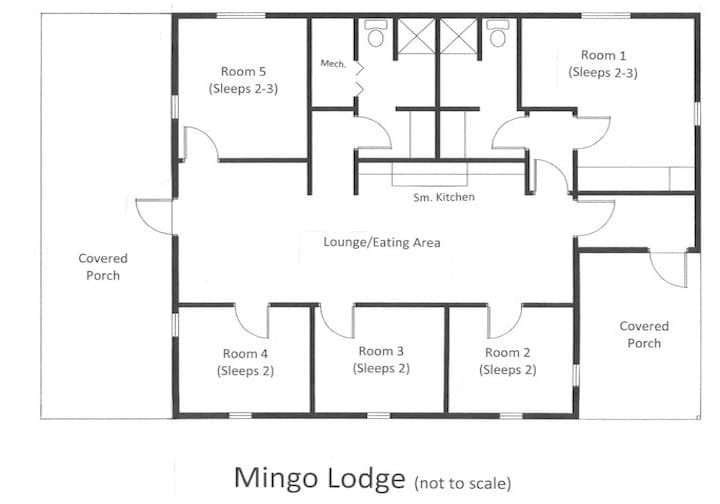 Mingo Cabin floor plan layout